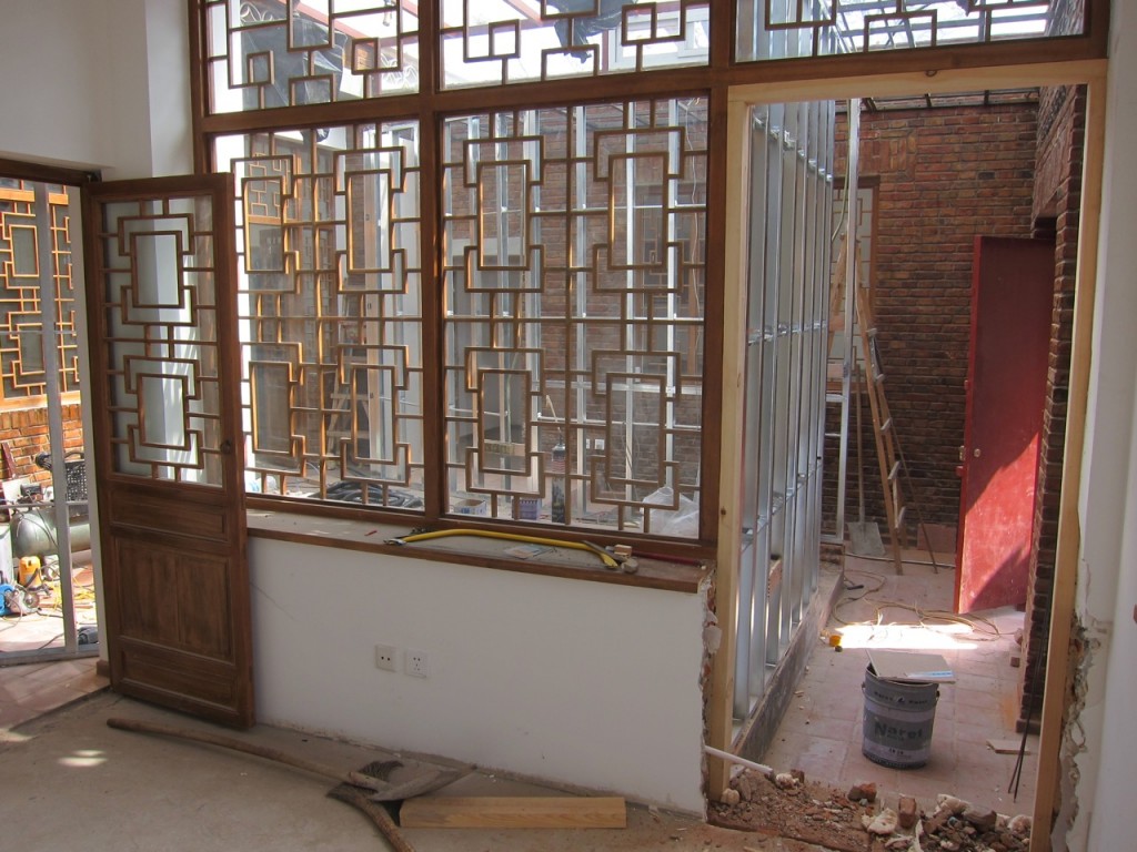 View of the control room from the adjacent room